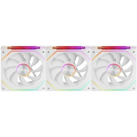 Mars Gaming MF-LINKFINITYKIT2W Kit 3 Ventiladores 12cm ARGB Infinity Mirror Blanco